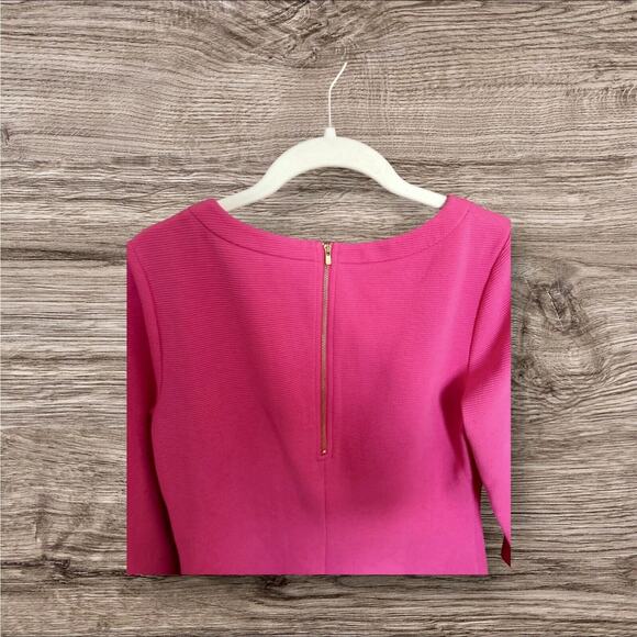 Lily Pulitzer Dress Charlene Shift Pink Womens Pockets Gold Buttons Size Medium - Picture 6 of 11